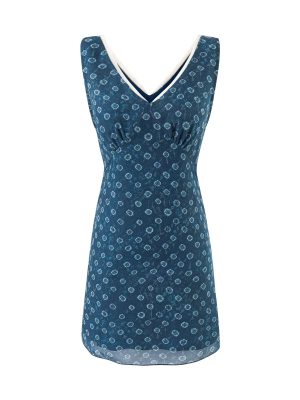 Waist-Slimming V-Neck Summer Floral Dress