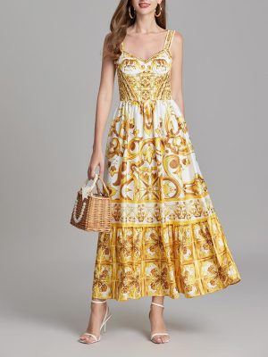 Fashionable Elastic Back Halter A-Line Gown