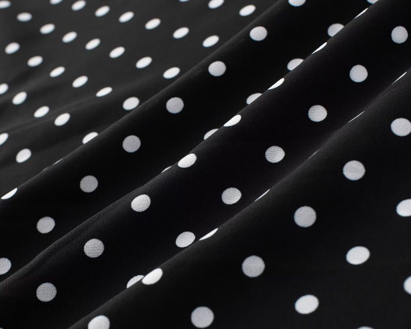 Elegant Women’s Polka Dot Flared Sleeve Slim Dress - Image 3