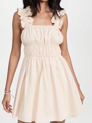 Solid Color Slim Fit Fresh Summer Dress
