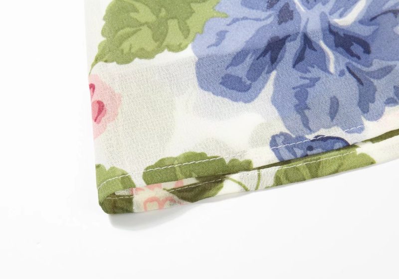 Summer Floral Print Slim Tie Strap Dress - Image 3