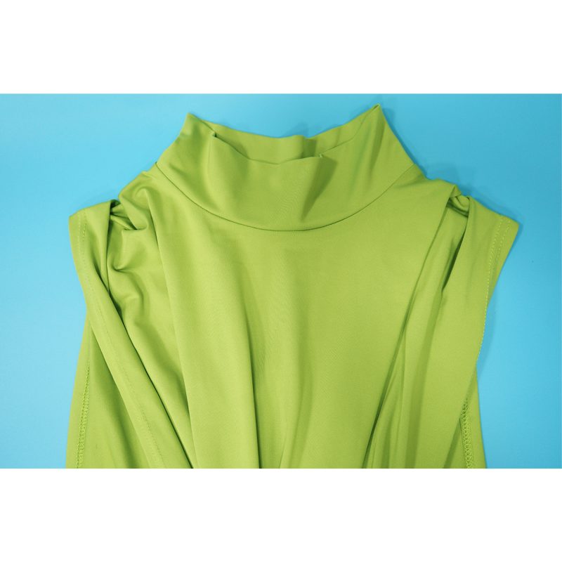 Solid Color Sleeveless Side Split Women’s Dress - Image 4
