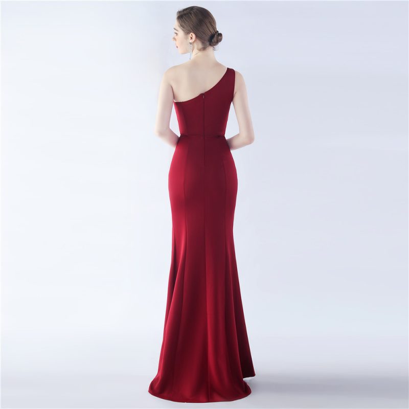 Stylish Women’s Satin Cocktail Simple Evening Dress - Image 2