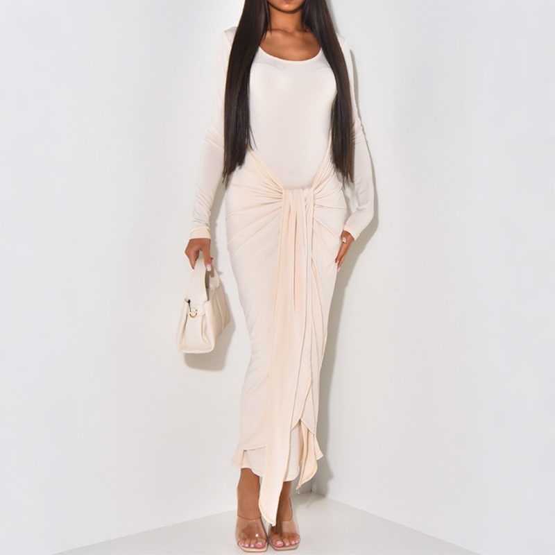 Elegant High-Sense Maxi Evening Dress