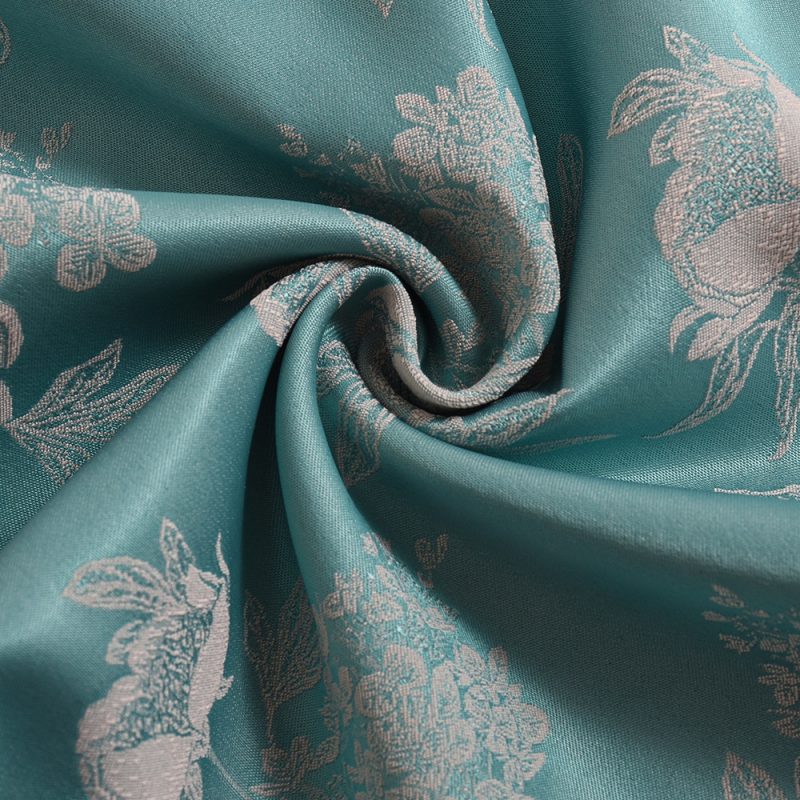 Summer Ice Silk Satin Floral Cutout Dress - Image 4