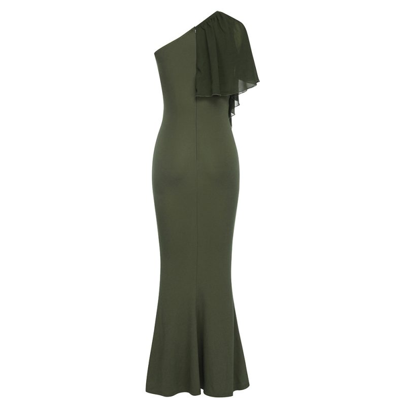 Summer One Shoulder Asymmetric Irregular Women’s Dress - Image 3