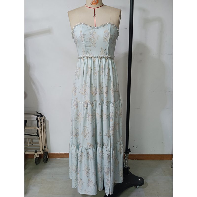 Women’s Casual Backless Tube Top Summer Dress - Image 4