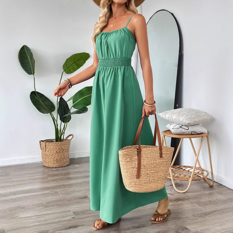 Summer Flowy Maxi Swing Dress - Image 3