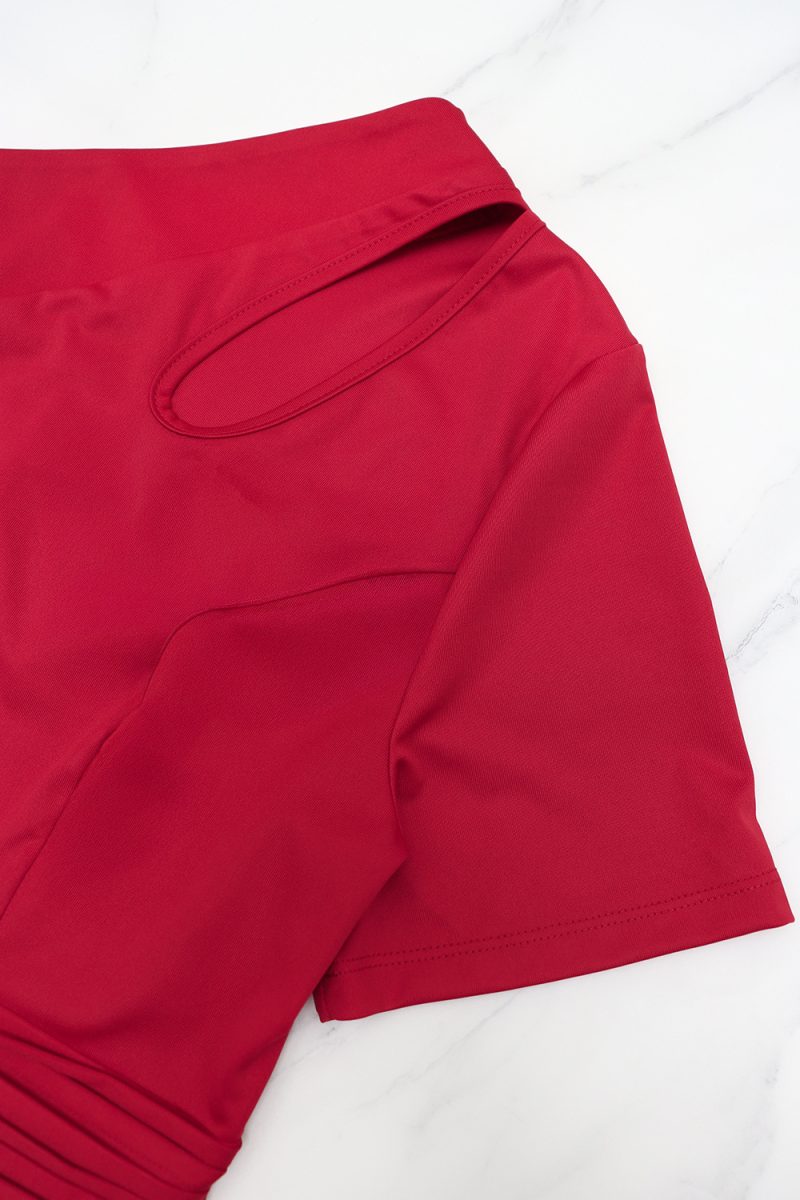 Casual Off-Shoulder Waist A-Line Dress - Image 4