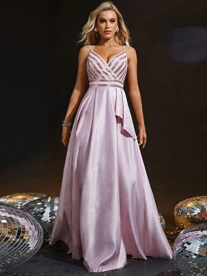 Luxury Women’s Evening Dress with V-Neck Design