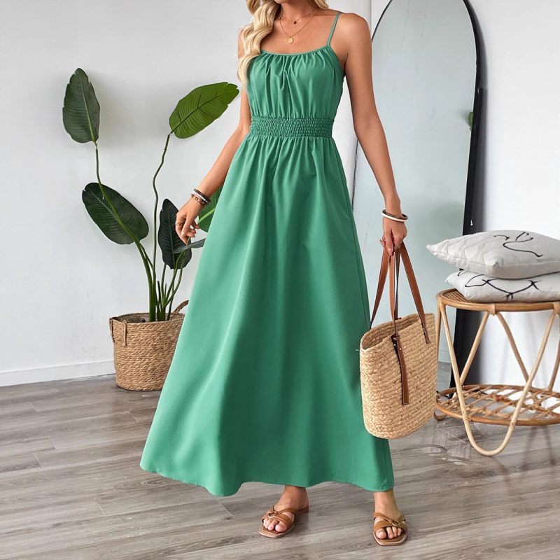 Summer Flowy Maxi Swing Dress - Image 2