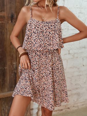 Women’s Floral Print Snow Strap Dress