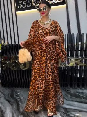 Chic Long Sleeve V-Neck Irregular Hem Dress Women
