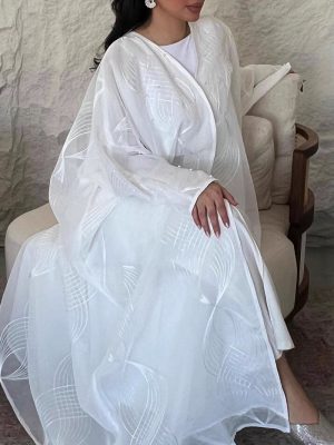 Women’s Stylish Two-Piece Beaded Robe Outfit for Summer