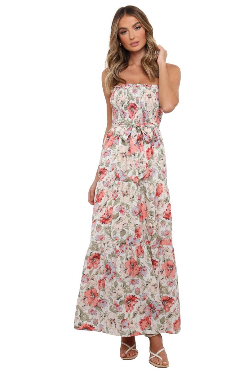 Summer Sleeveless Floral Cami Tube Top Dress - Image 4