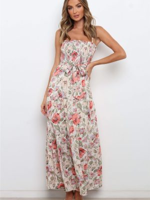 Summer Sleeveless Floral Cami Tube Top Dress