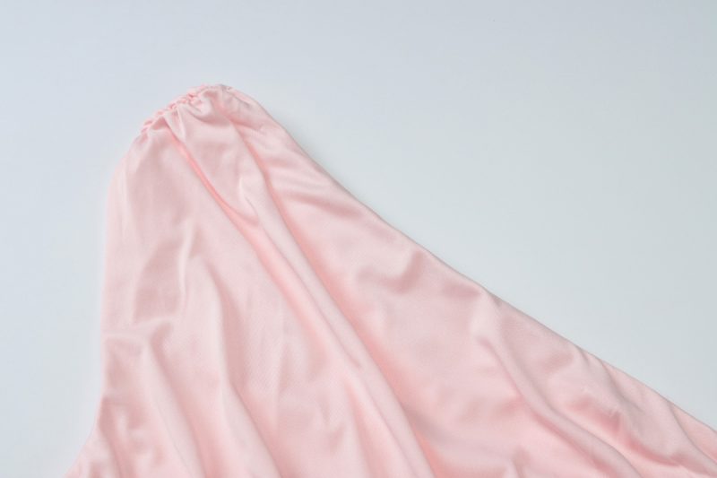 Women’s Shoulder Strap Dress with Pleated Detail - Image 4