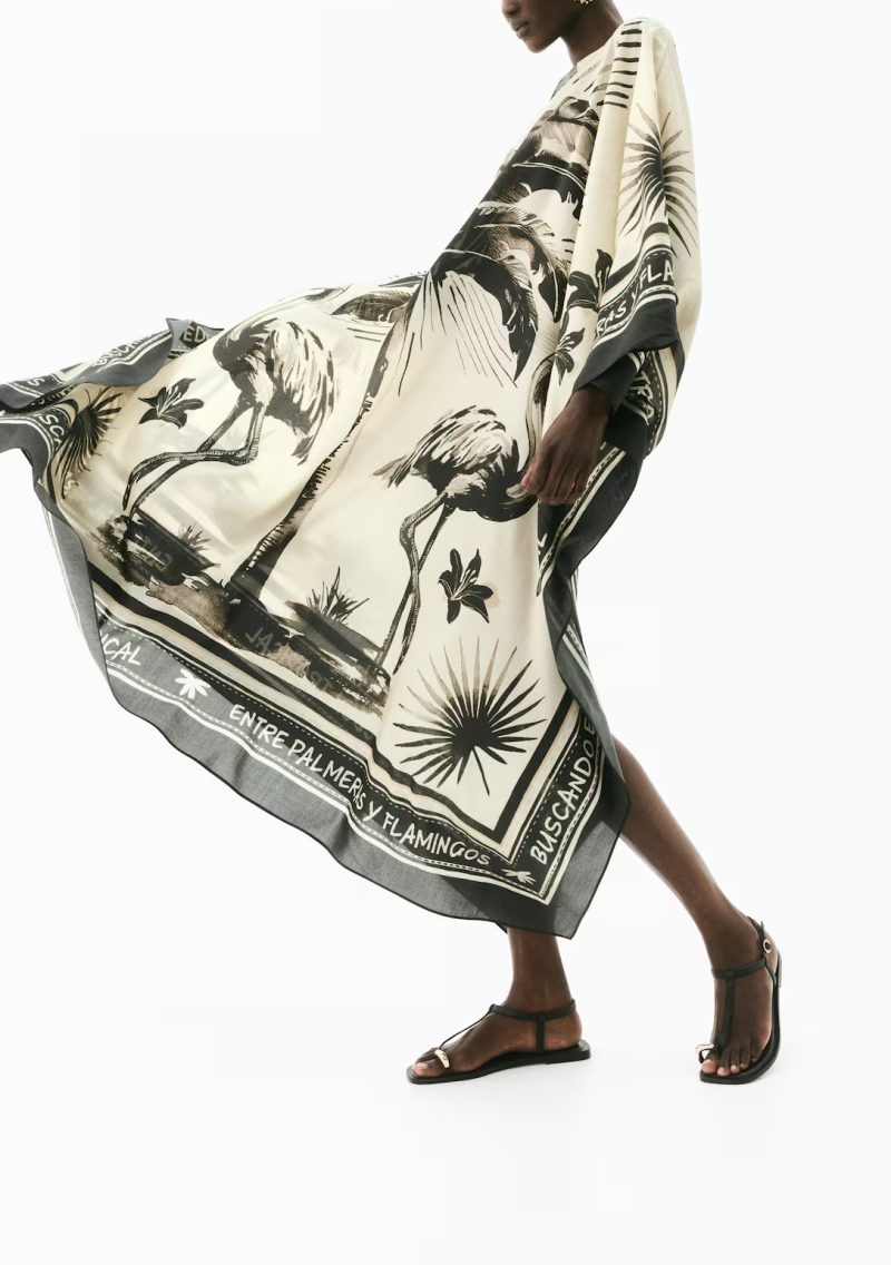 Women’s Plus Size Printed Vacation Dress for Autumn - Image 3
