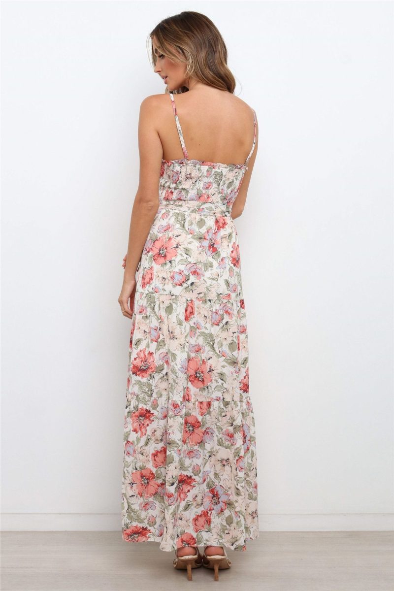 Summer Sleeveless Floral Cami Tube Top Dress - Image 3