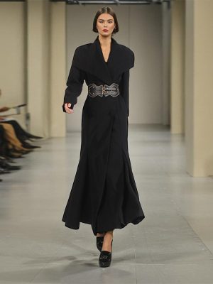 Women’s Spring Polo Collar Double-Breasted Trench