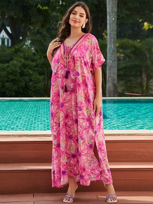Loose Fit Vacation Robe with Sun Protection