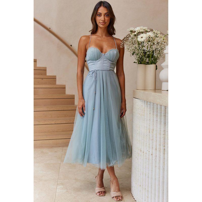 Spring Summer Sling Casual Multi-Color Women Dress - Image 3