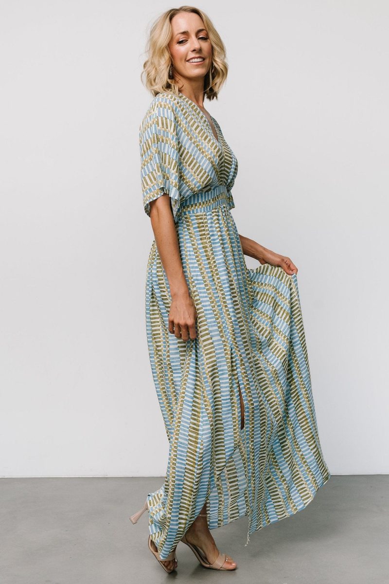 Women’s Beach Printed Chiffon Backless Sun Dress - Image 3