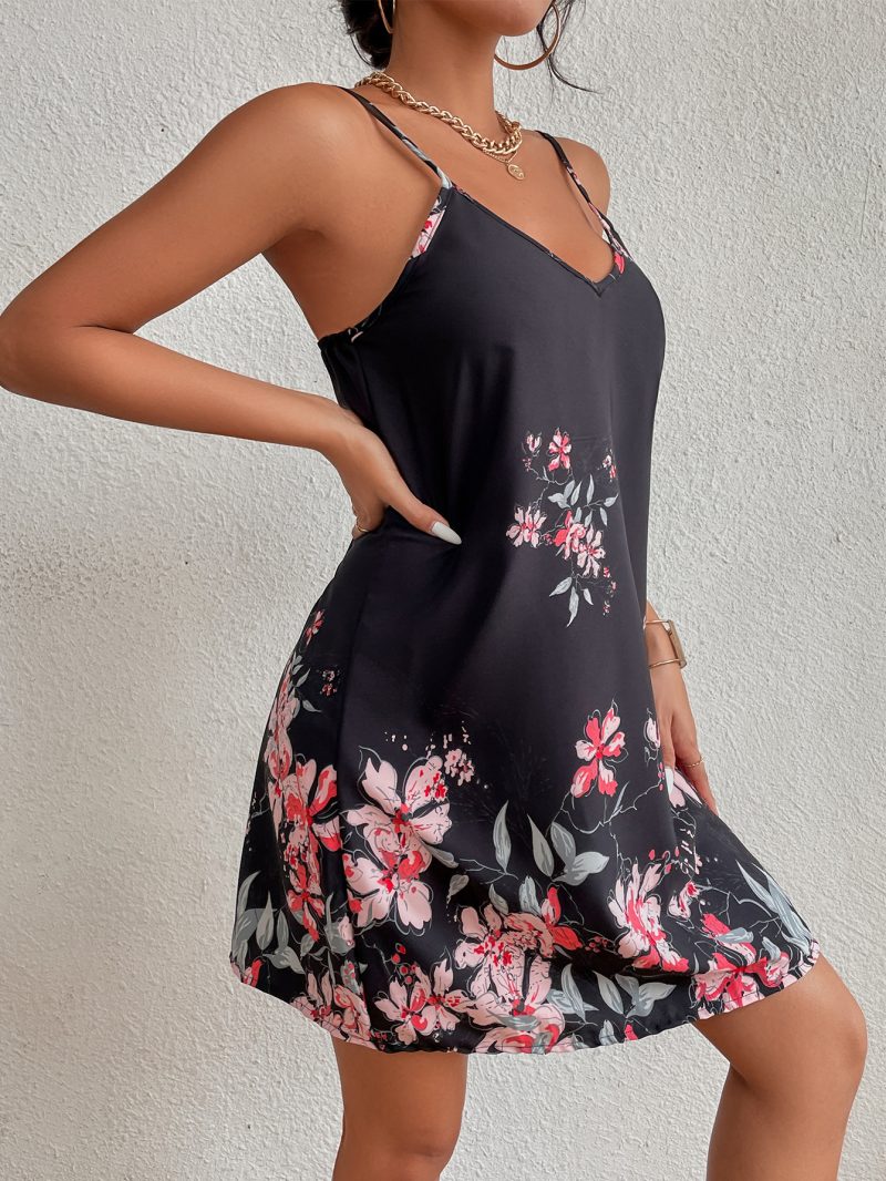 Casual Vacation Sleeveless Printed Loose Summer Dress - Image 4