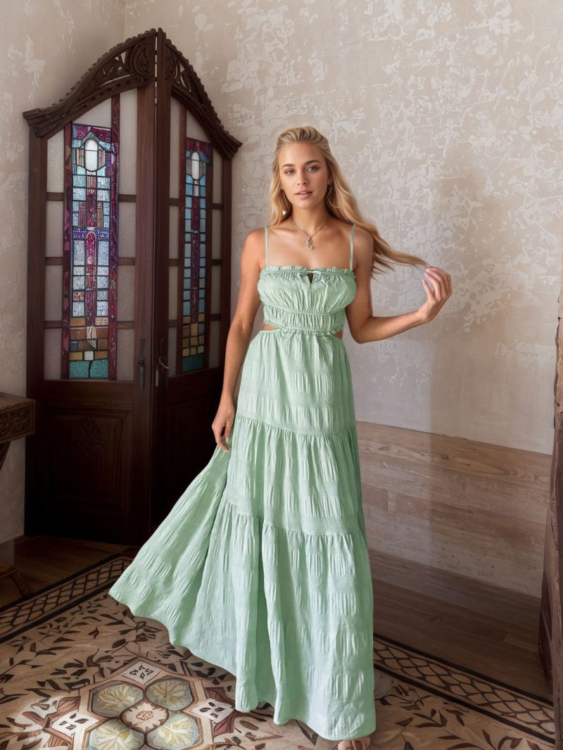 Vintage-Inspired Summer Swing Camisole Dress Women - Image 4