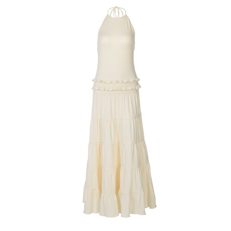 Summer Backless Halter Pleated Women’s Dress - Image 4
