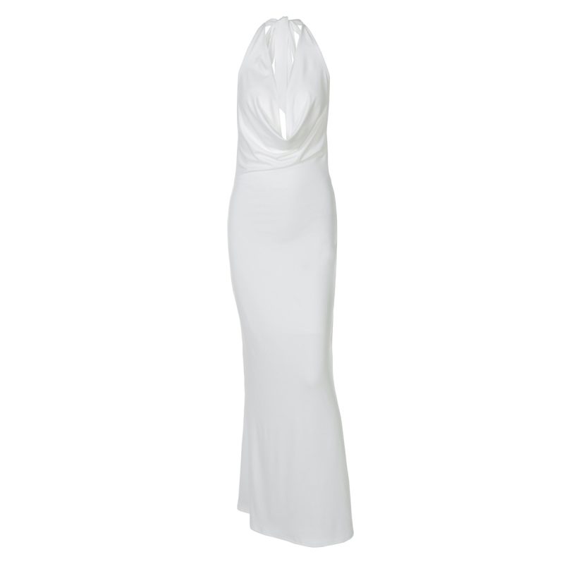 Women’s Deep V Backless Summer Sheath Dress - Image 4