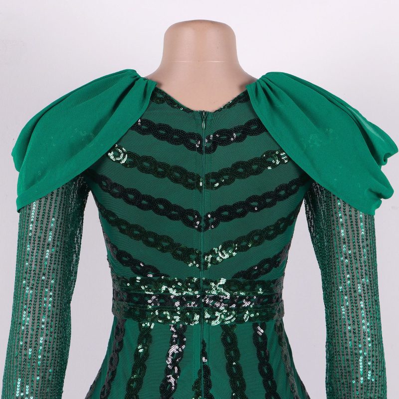 Sequined Sheath Stretch Slim Fit Evening Dress - Image 4