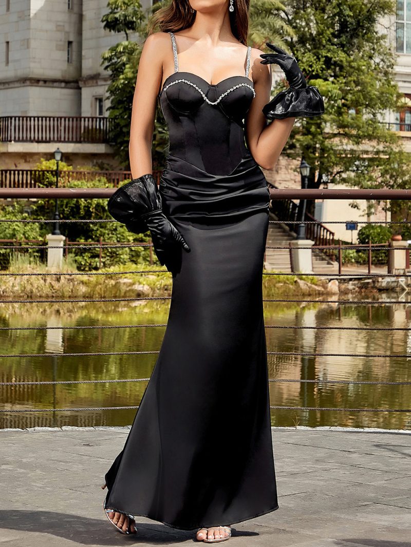 Sexy Tube Top Diamond Chain Fishtail Dress - Image 3