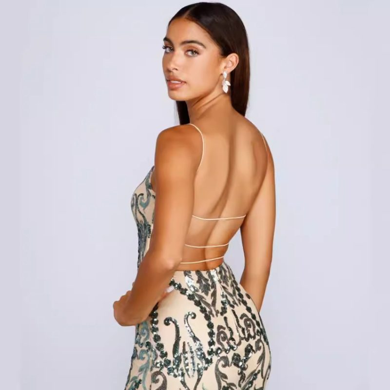 Women’s Sequin Spring Summer Party Club Dress - Image 4