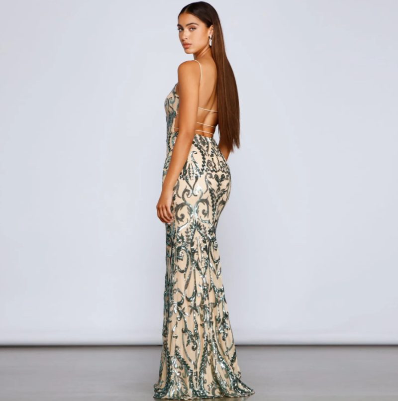 Women’s Sequin Spring Summer Party Club Dress - Image 3