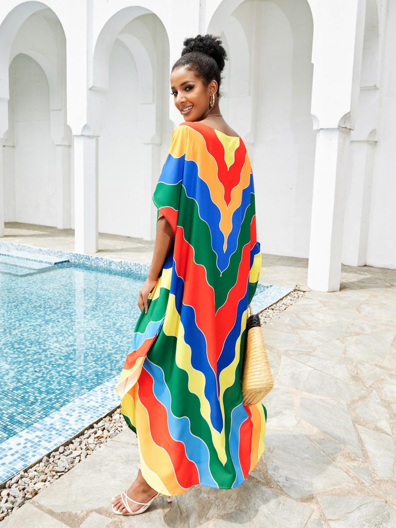 Vacation Bikini Cover-Up with Printed Design - Image 2