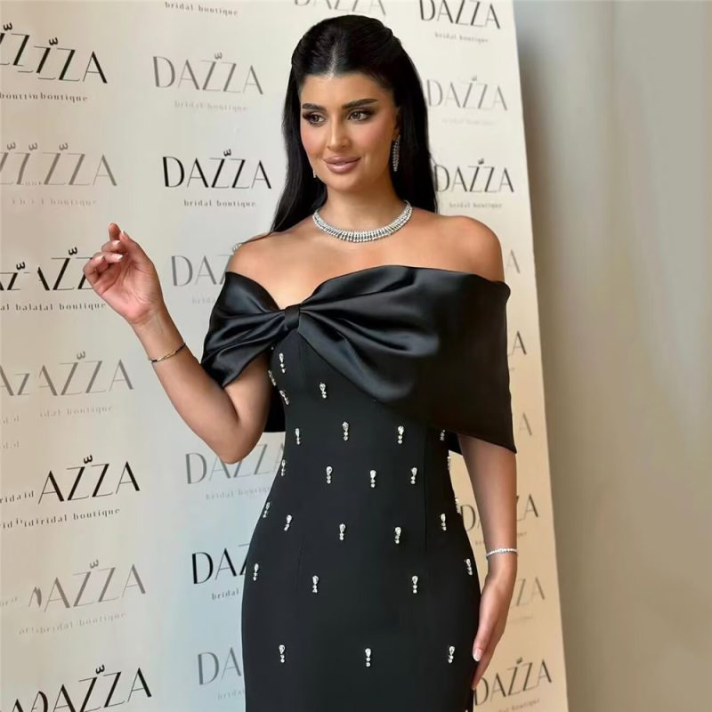 Women’s Off Shoulder Bandage Party Dinner Dress - Image 2