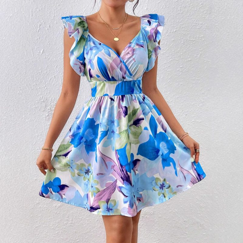 Belly-Covering Summer Dress for Elegant Women