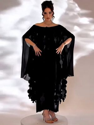 Women’s Summer Floral Batwing Sleeve Robe Dress