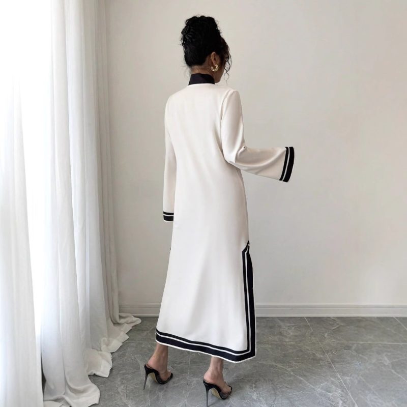 Casual Summer Vacation Long Sleeve Beach Dress Women - Image 2
