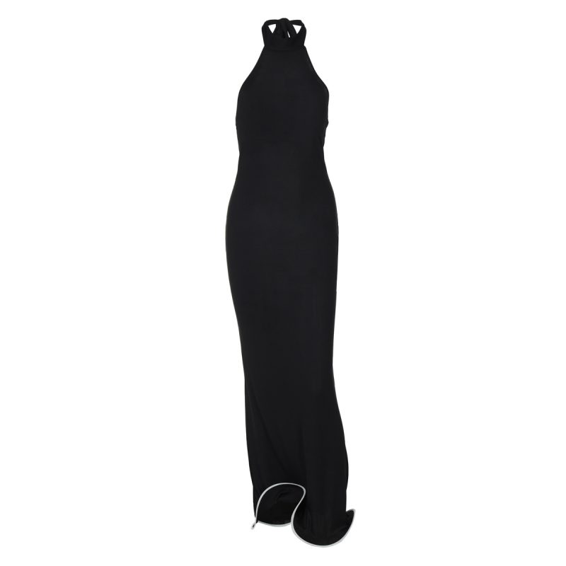 Summer Backless Sleeveless Halter Swing Dress - Image 3