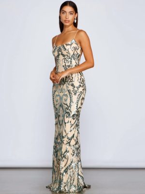 Women’s Sequin Spring Summer Party Club Dress