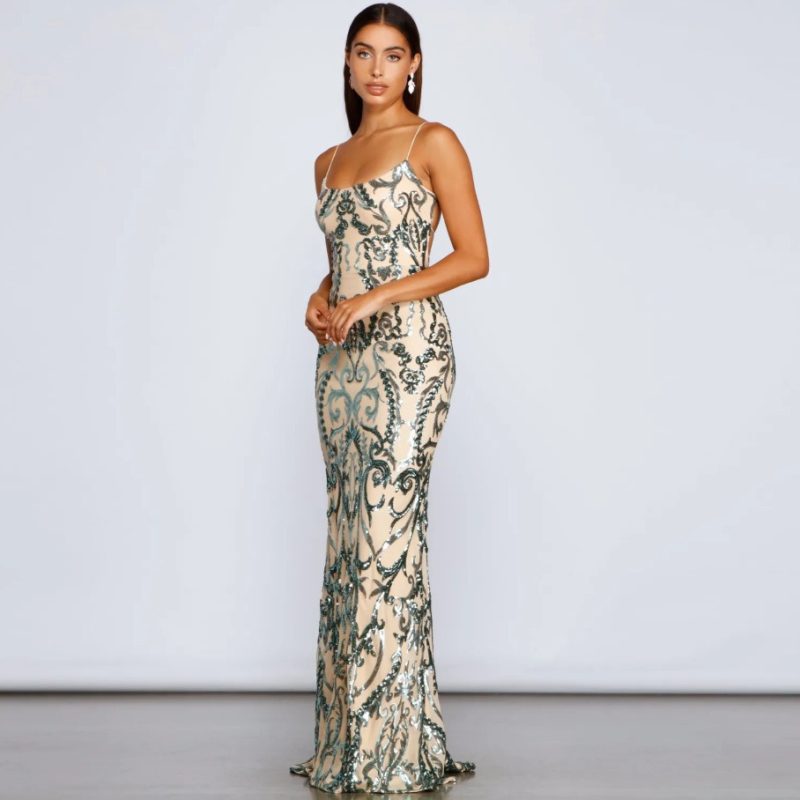Women’s Sequin Spring Summer Party Club Dress