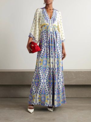 Vibrant Summer Plus Size Printed Maxi Dress