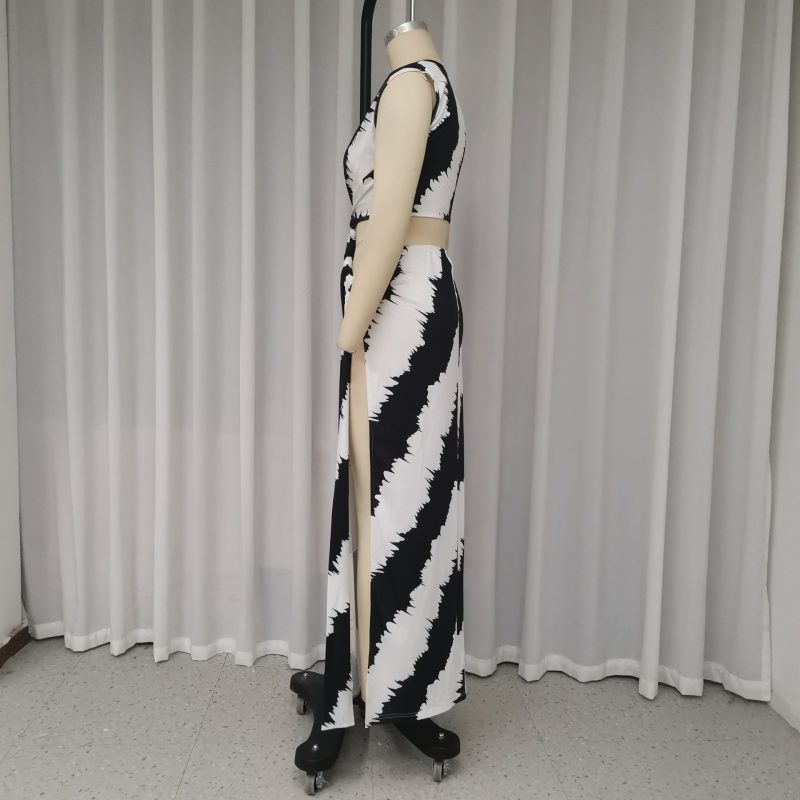 Summer Casual Printed Hollow-Out Dress for Women - Image 4