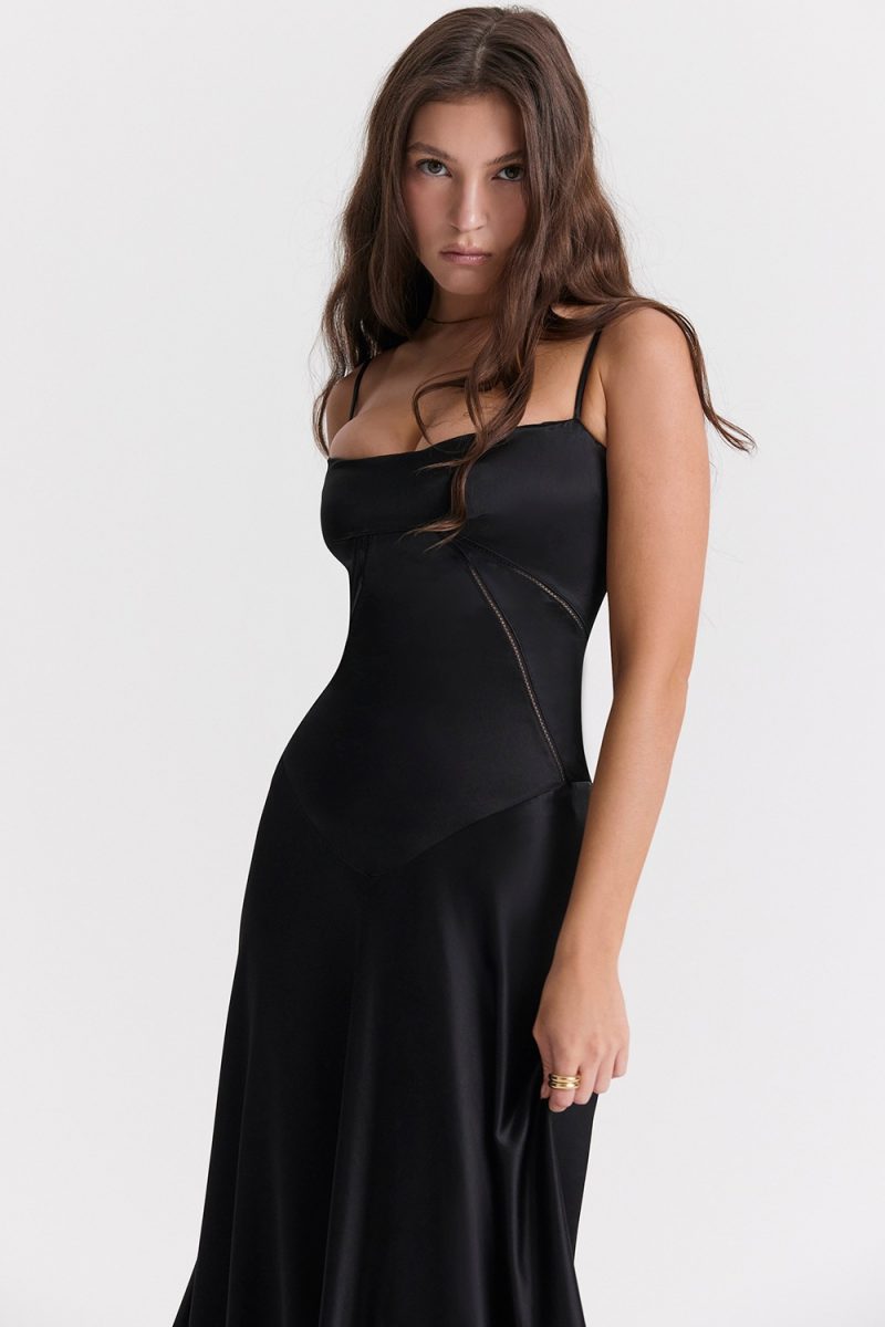 Women Sling Slim Fit Backless Maxi Dress - Image 4
