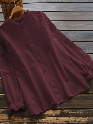 Women’s Vintage Ruffle Blouse