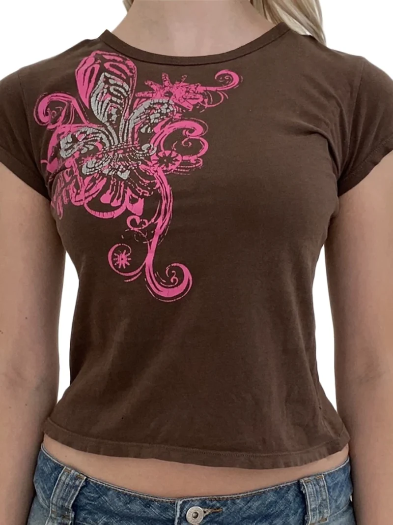 Women’s Slim Fit Graphic Tee Summer Short Sleeve - Image 4