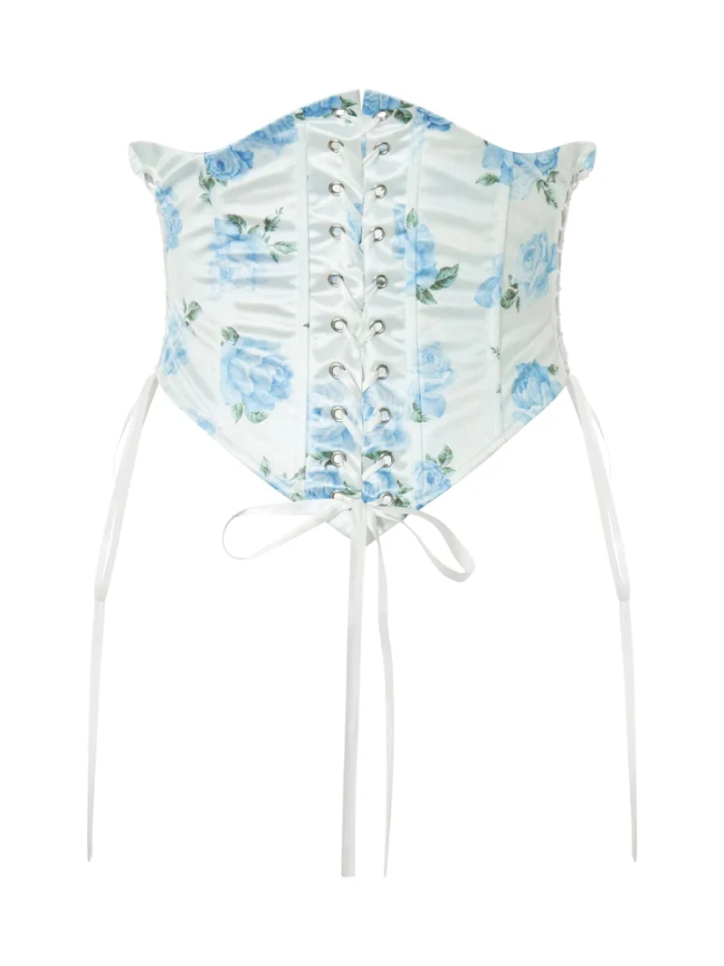Women's Waist Trainer Corset Tie-Up Bustier Shapewear - Image 5