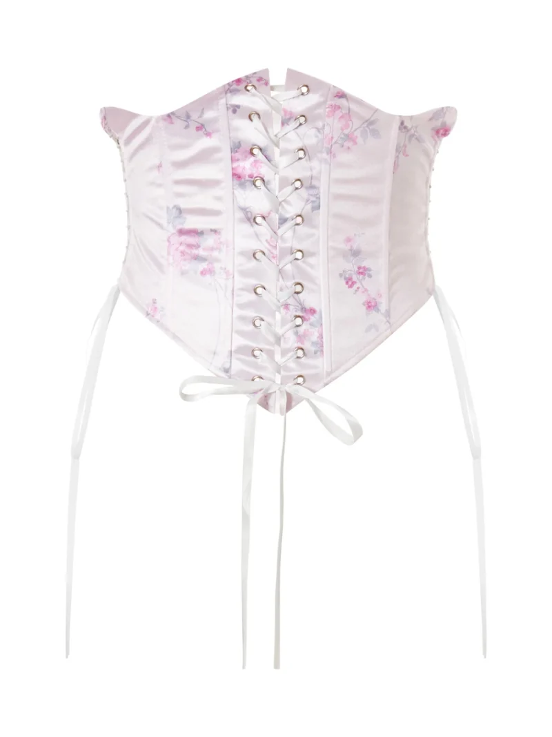 Women's Waist Trainer Corset Tie-Up Bustier Shapewear - Image 4